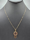 14k Gold Chain w/pendant - Dream Catcher