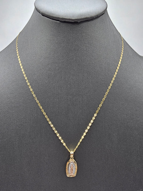 14k Gold Chain w/pendant - Virgin Mary