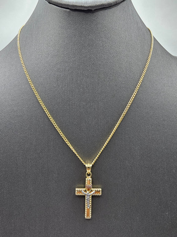 14k Gold Chain w/pendant - Jesus on Cross