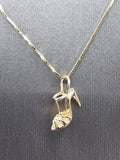 14k Gold Chain w/pendant - Shoe