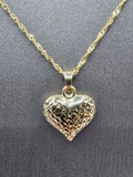 14k Gold Chain w/pendant - Heart