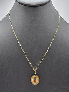 14k Gold Chain w/pendant - Virgin Mary