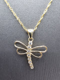 14k Gold Chain w/pendant - Dragonfly