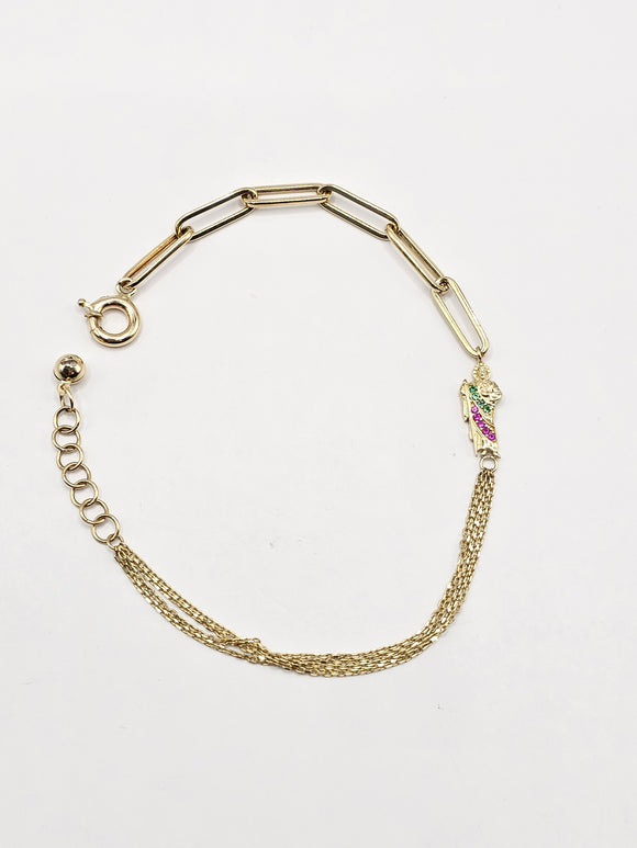 14k Gold Bracelet - San Judas