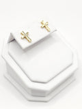 14K Gold Earrings - Cross