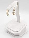 14K Gold Earrings - Heart w/Infinity