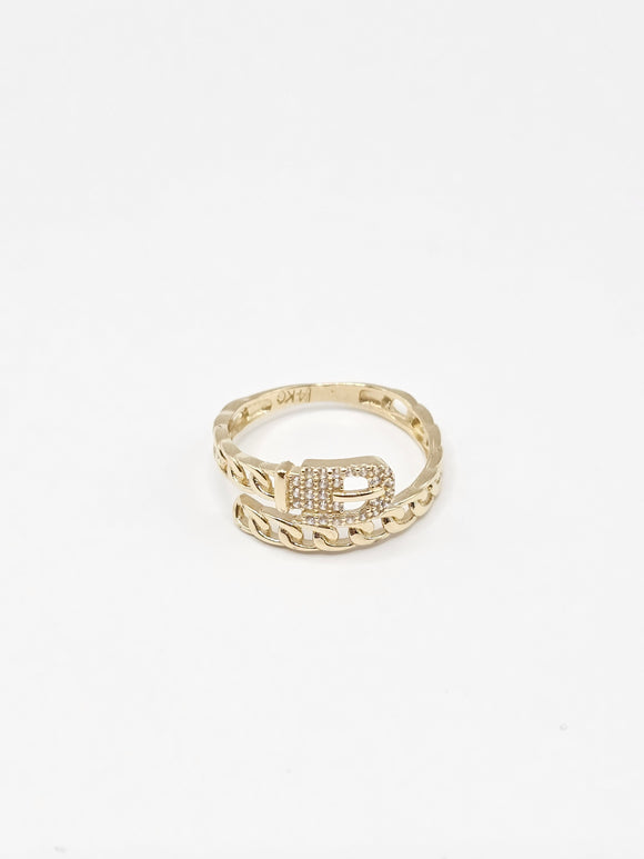 14K Gold Ring - Belt