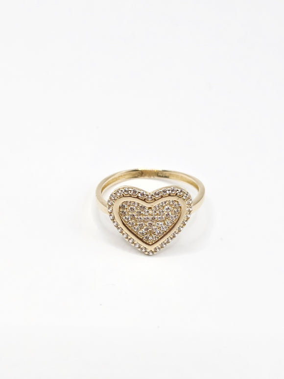 14K Gold Ring - Heart