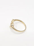 14K Gold Ring - Heart w/Cross