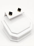 14K Gold Earrings - Black Clover