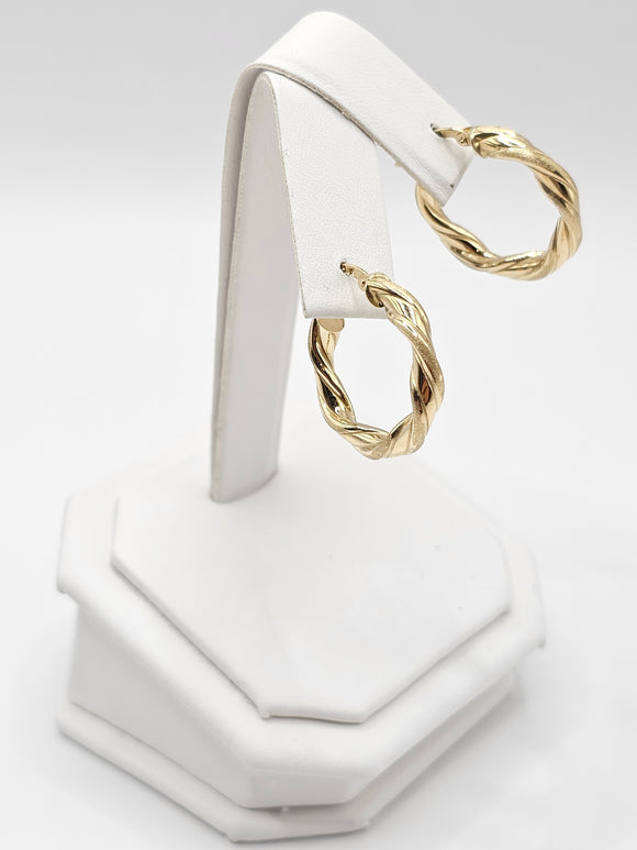 14K Gold Earrings - Huggie Hoops