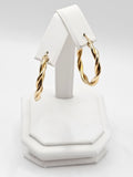 14K Gold Earrings - Huggie Hoops