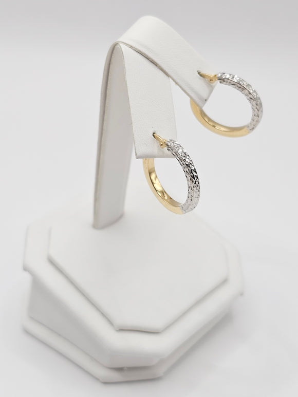 14K Gold Earrings - Huggie Hoops