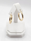 14K Gold Earrings - Huggie Hoops