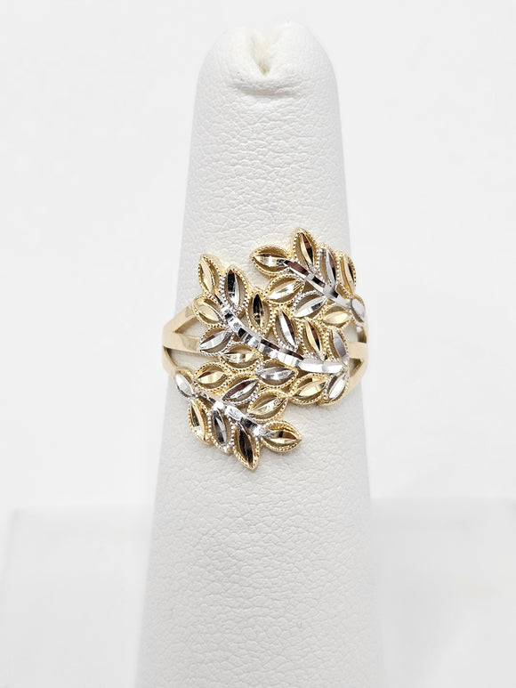 14K Gold Ring - Leaves