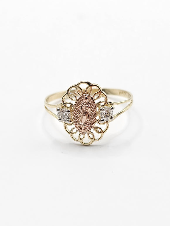 14K Gold Ring - Virgin Mary