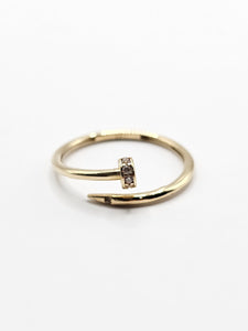 14K Gold Ring - Nail