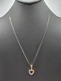 14k Gold Chain w/pendant - Heart