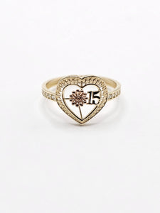 14K Gold Ring - Heart Quince