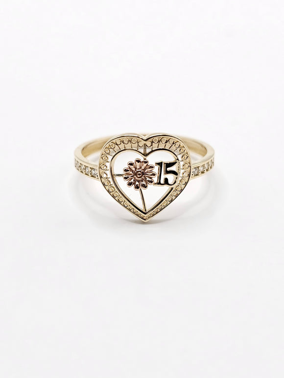 14K Gold Ring - Heart Quince