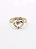 14K Gold Ring - Heart Quince