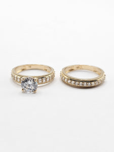 14K Gold Ring - Fashion Ring Set