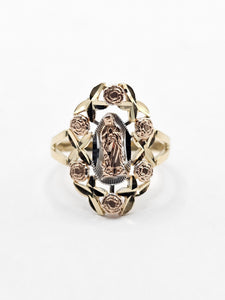 14K Gold Ring - Virgin Mary