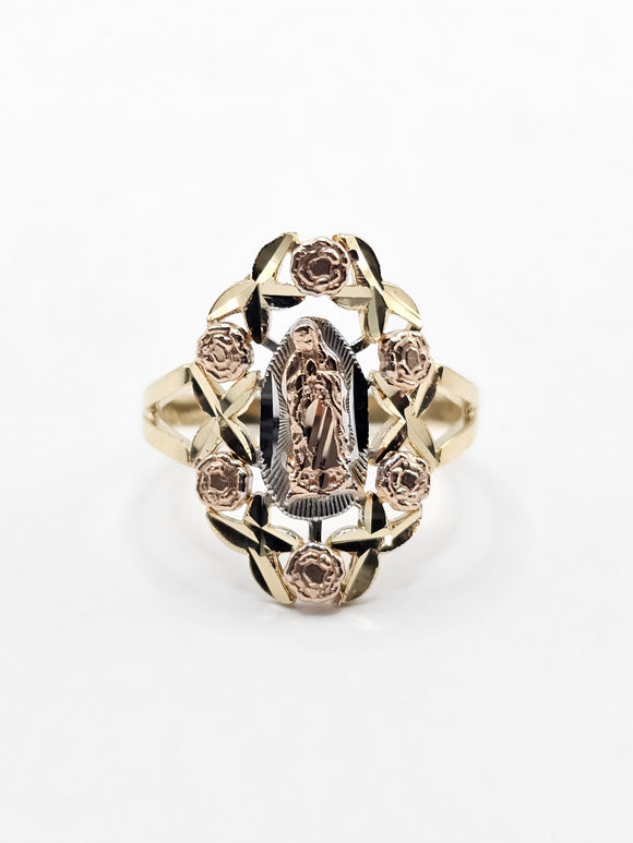 14K Gold Ring - Virgin Mary