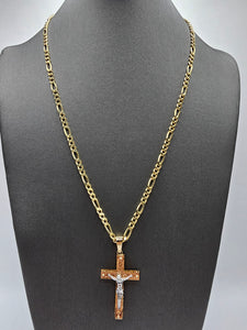 14k Gold Chain w/pendant - Jesus on Cross