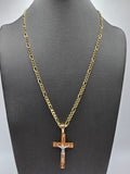 14k Gold Chain w/pendant - Jesus on Cross