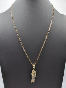 14k Gold Chain w/pendant - San Judas