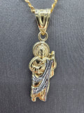 14k Gold Chain w/pendant - San Judas