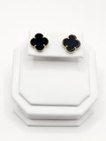 14K Gold Earrings - Black Clover