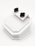 14K Gold Earrings - Black Clover