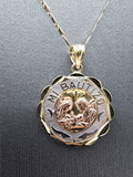 14k Gold Chain w/Pendant - Baptism