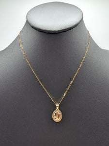 14k Gold Chain w/Pendant - Virgin Mary