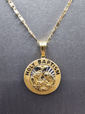 14k Gold Chain w/Pendant - Holy Baptism