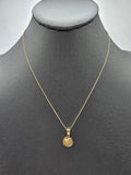 14k Gold Chain w/Pendant - Baptism