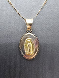 14k Gold Chain w/Pendant - Virgin Mary