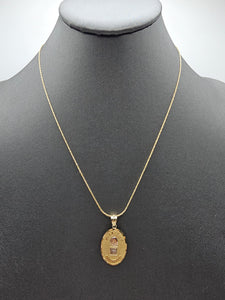 14k Gold Chain w/Pendant - My Baptism