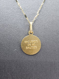 14k Gold Chain w/Pendant - Baptism