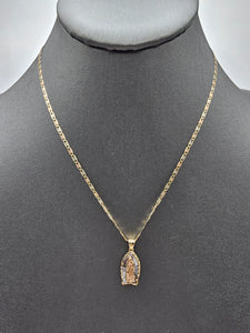 14k Gold Chain w/Pendant - Virgin Mary