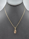 14k Gold Chain w/Pendant - Virgin Mary