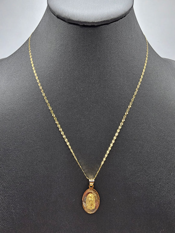 14k Gold Chain w/Pendant - Virgin Mary