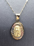 14k Gold Chain w/Pendant - Virgin Mary