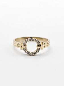 14K Gold Ring - O