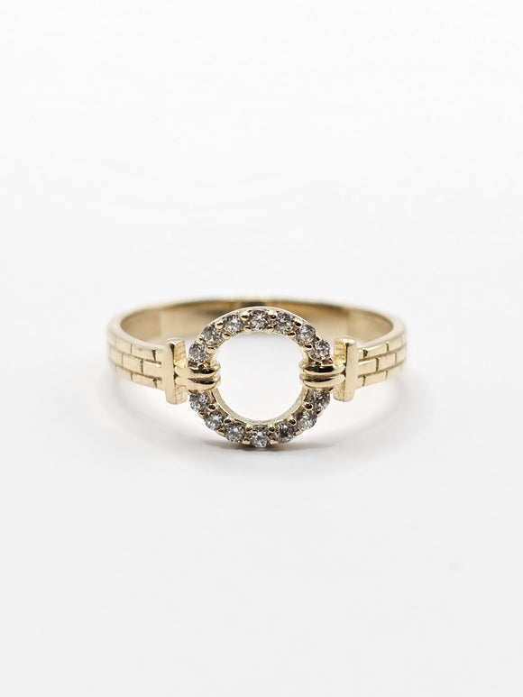 14K Gold Ring - O