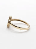 14K Gold Ring - Pink Clover