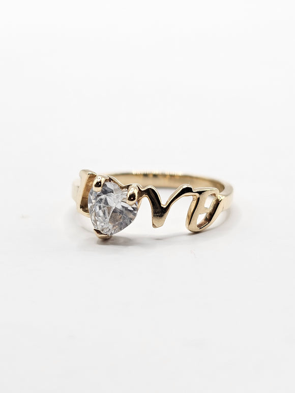 14K Gold Ring - Love