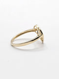 14K Gold Ring - Heart w/Cross